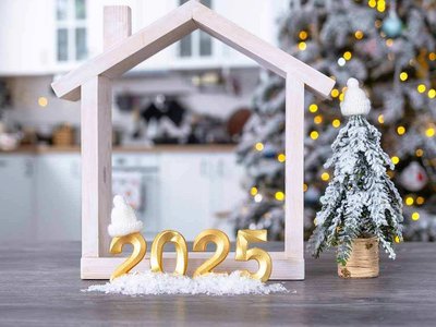 holiday decoration with 2025