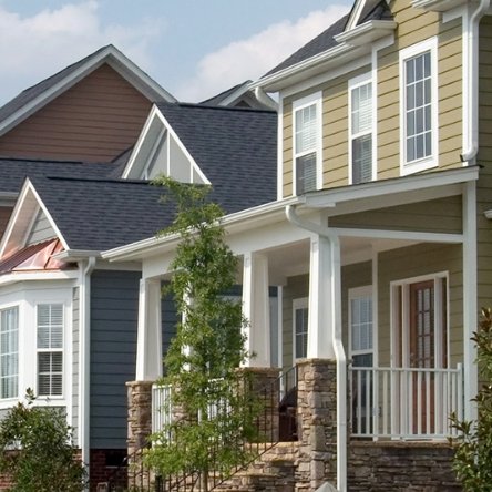 Front view of a pleasant home