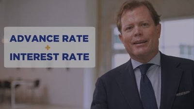 Video still of Paul Jackson discussing Advance Rate and Interest Rate